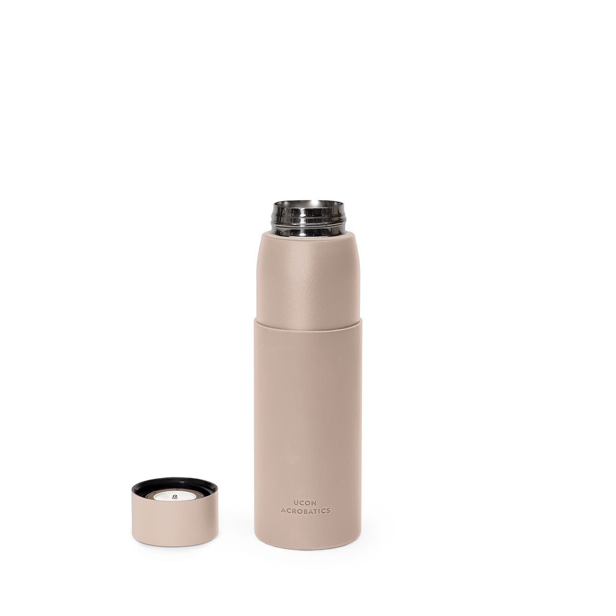 0.5L Premium Bottle akvo water bottle in nude color open