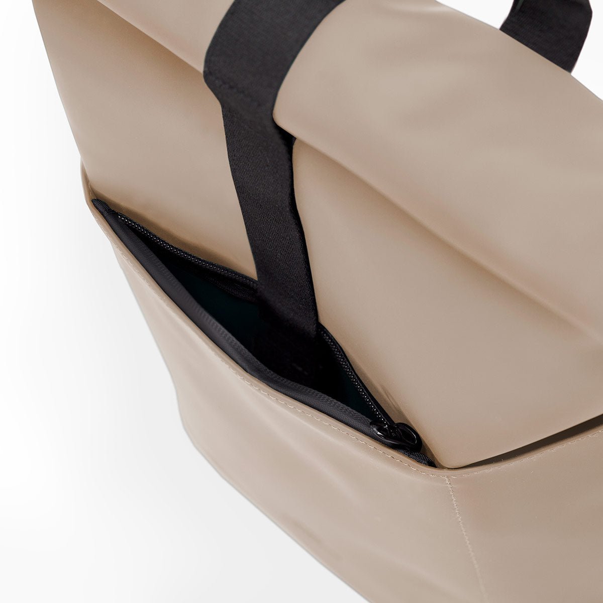 Cassiopeia durable commuter backpack, padded base, minimalist nude aesthetic