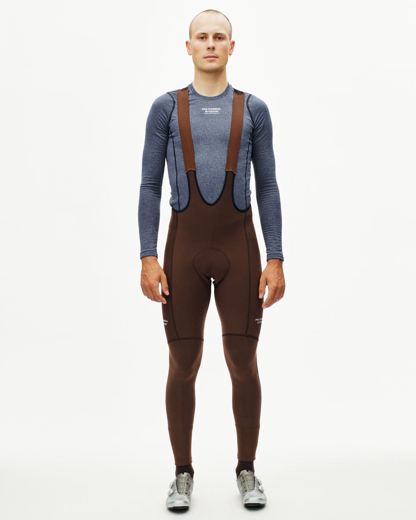 Men's Essential Thermal Long Bibs - Light Brown