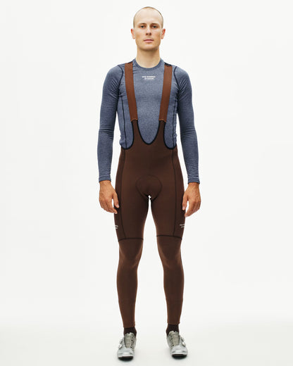 Men's Essential Thermal Long Bibs - Light Brown