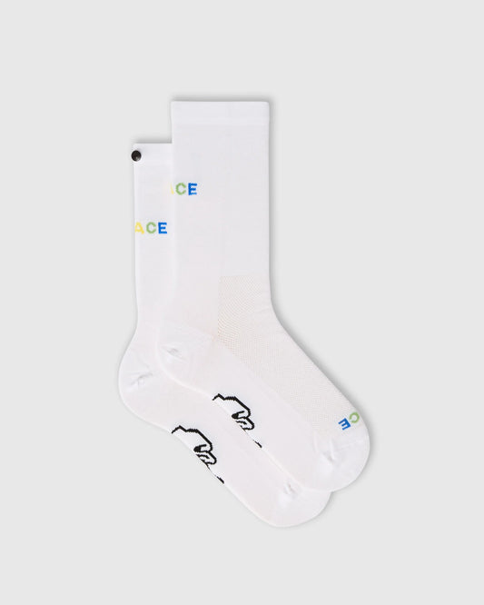 Rolling Harmony Socks - White