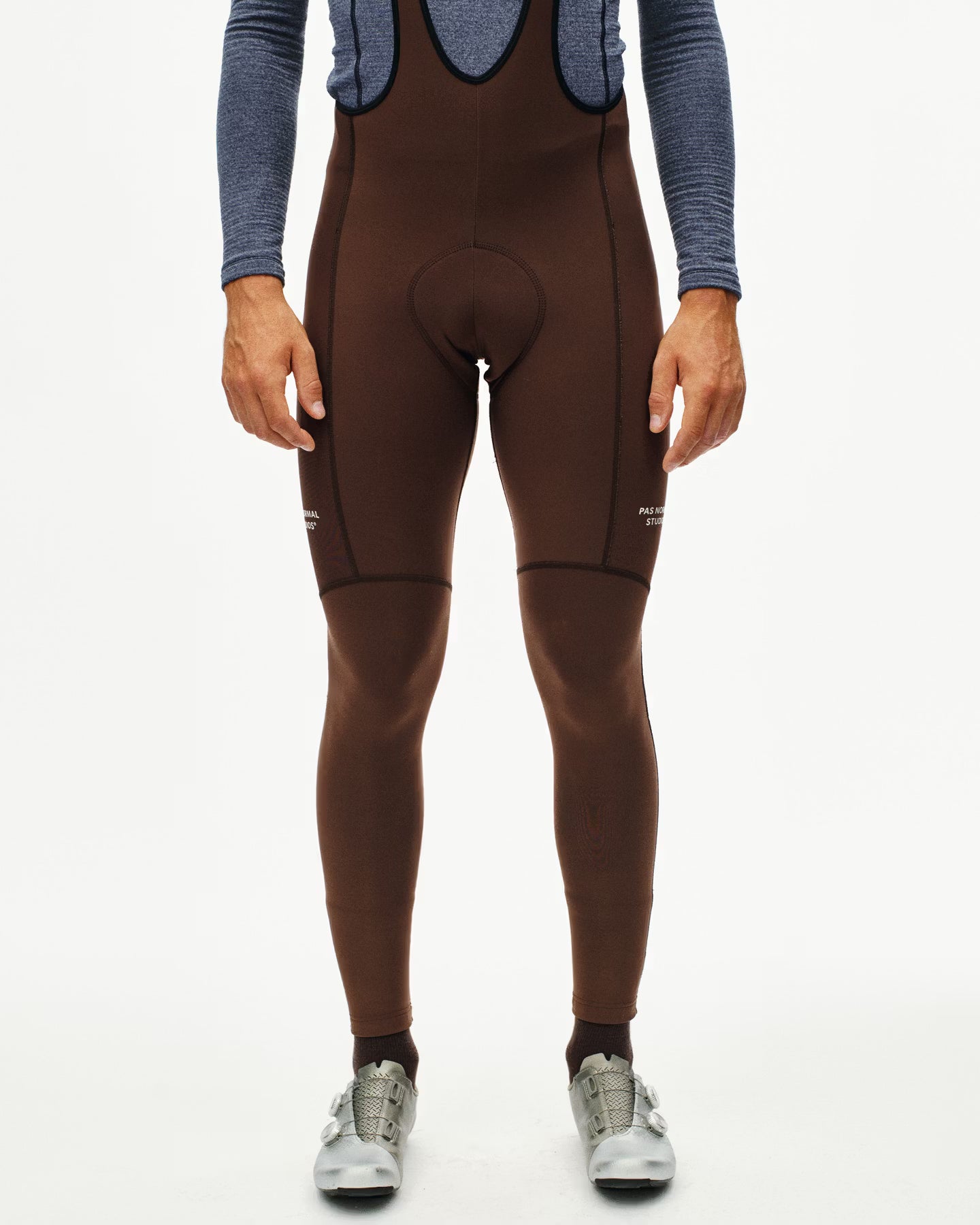 Men's Essential Thermal Long Bibs - Light Brown