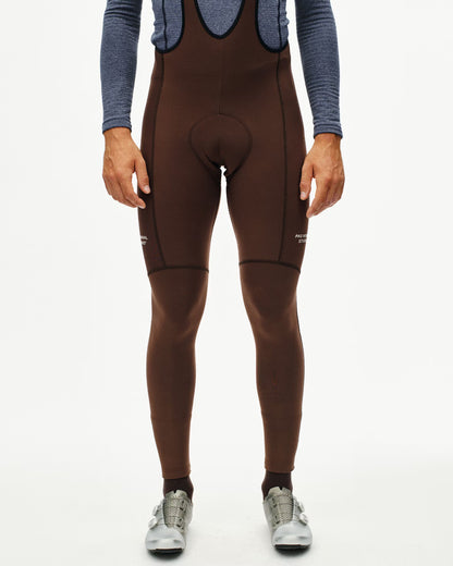 Men's Essential Thermal Long Bibs - Light Brown