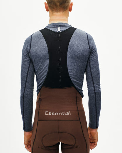 Men's Essential Thermal Long Bibs - Light Brown