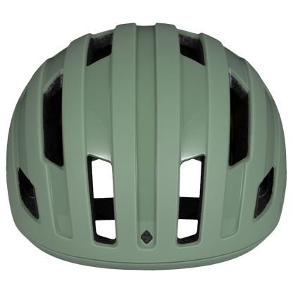 Sleek and lightweight bike helmet featuring the Mips Brain Protection System for enhanced safety on rides.
