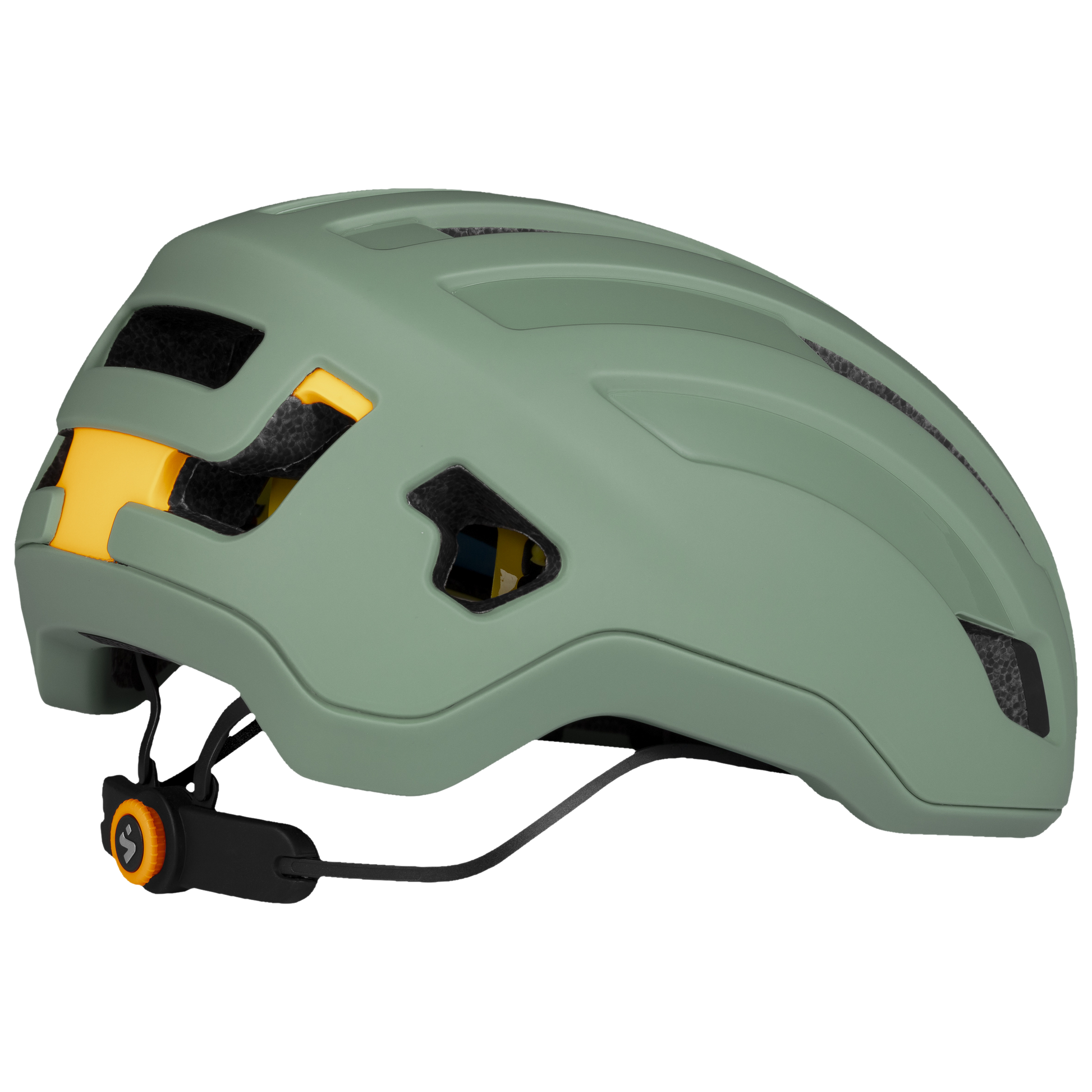 Versatile road biking helmet with a low-volume design, perfect for both competitive racing and casual cycling.
