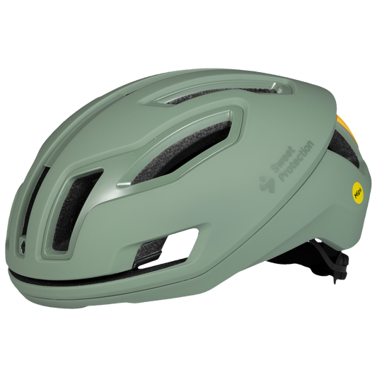 Willow green Falconer 2Vi® Mips helmet designed for exceptional protection and comfort in cycling activities.
