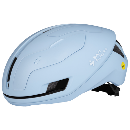 Frost blue Falconer Aero 2Vi® Mips helmet designed for aerodynamics and enhanced safety for competitive cyclists.
