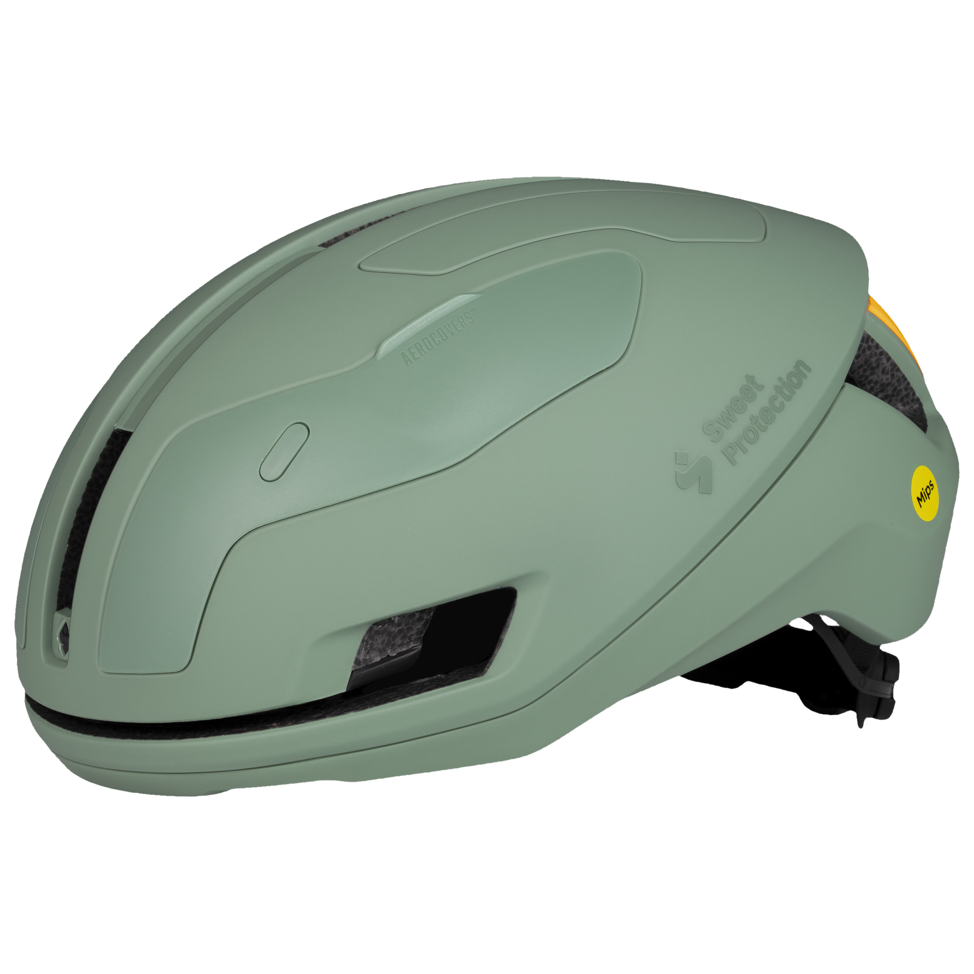 Willow green Falconer Aero 2Vi® Mips helmet designed for aerodynamic performance and enhanced safety for cyclists.
