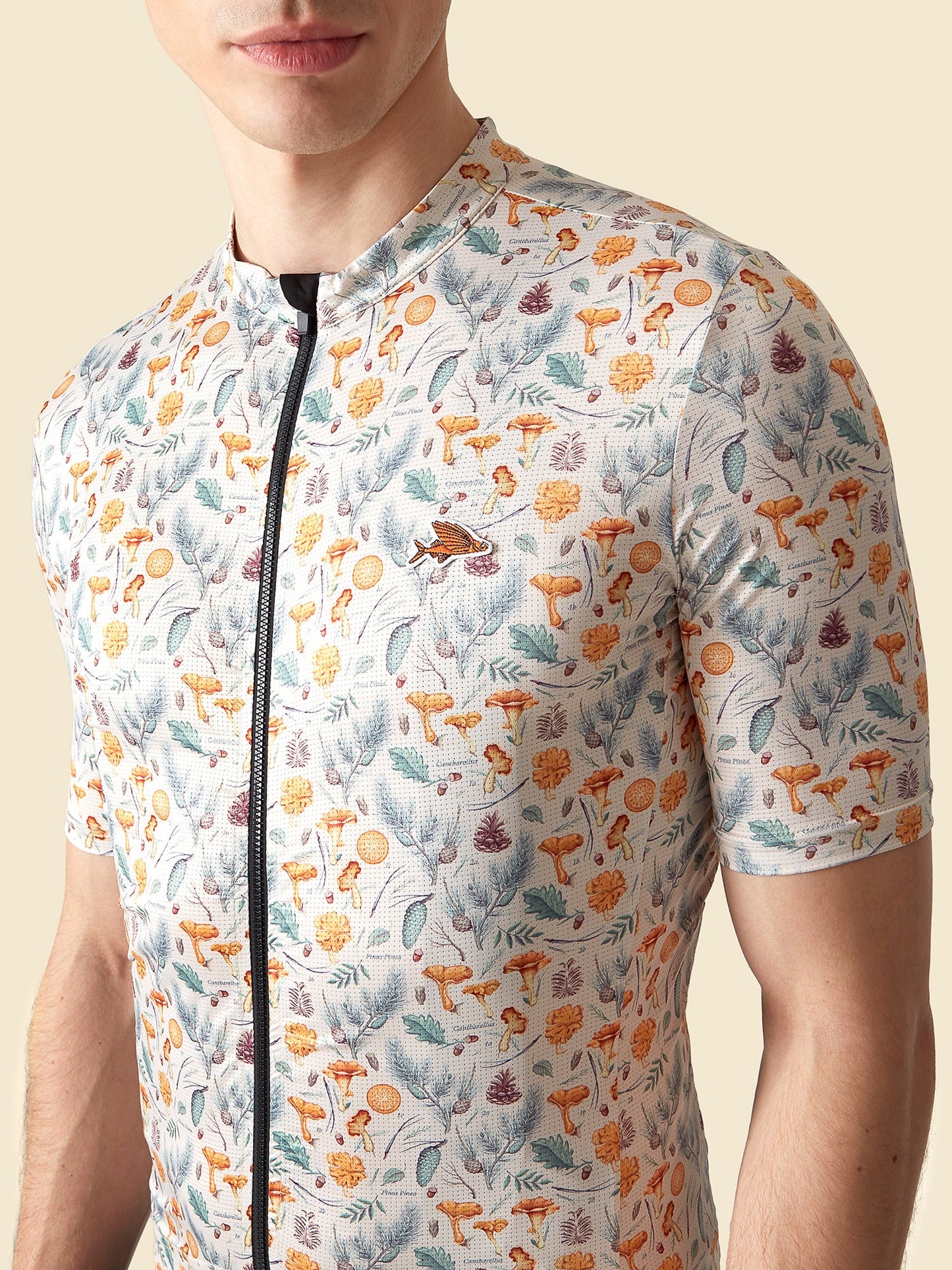 Men's Fleurette Jersey - Chanterelle Chalk