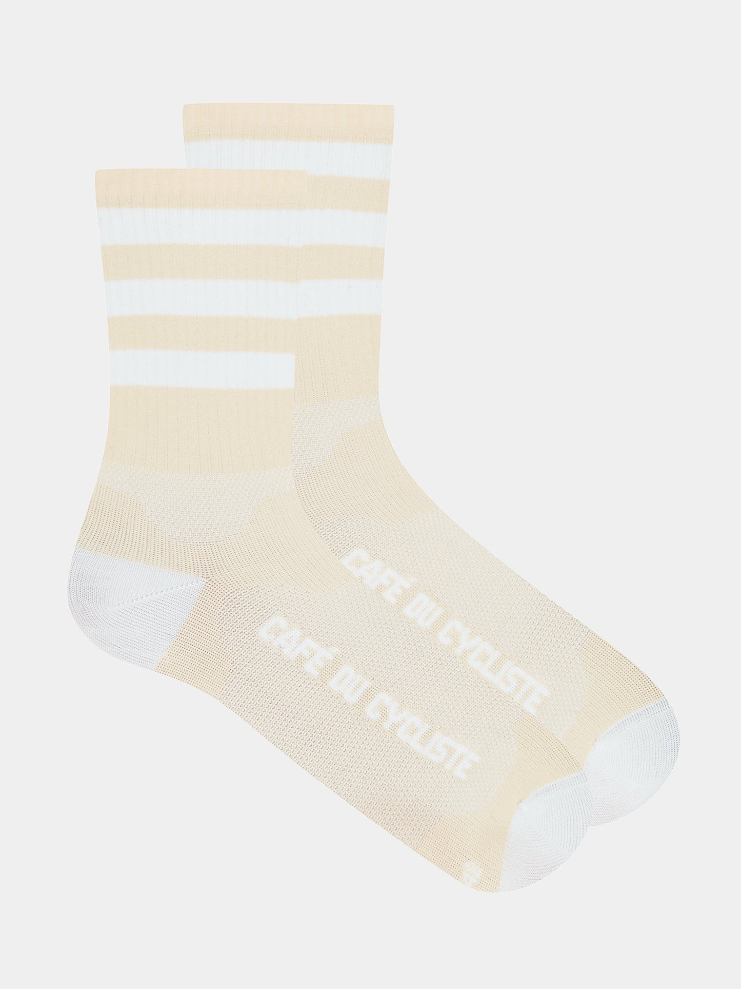 Skate Socks - White On Yellow