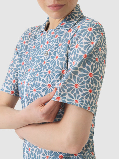 Claudine Shirt - Daisy Deep Water