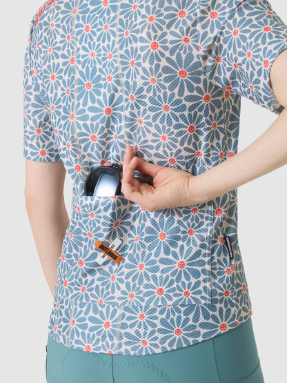 Claudine Shirt - Daisy Deep Water