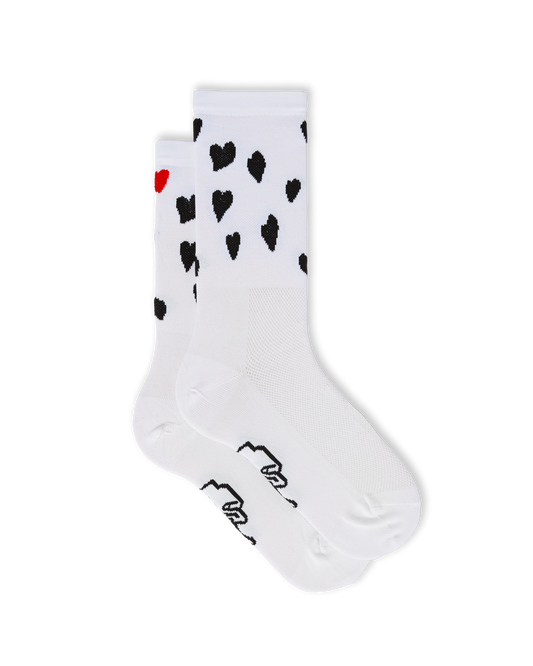 Classic Trip Socks - Black Hearts