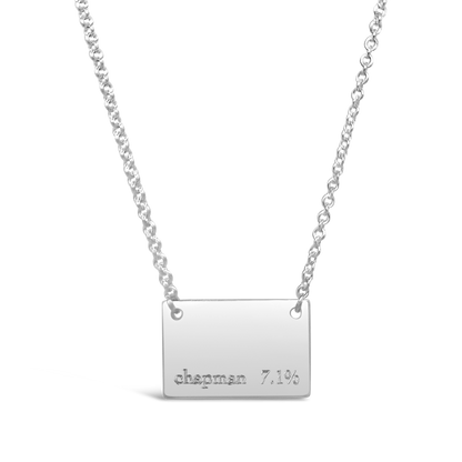 Flagstaff Elevation Necklace - Silver