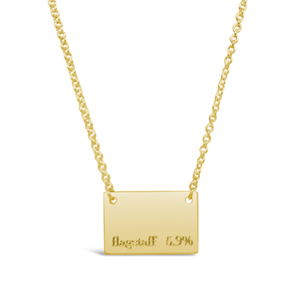 Flagstaff Elevation Necklace - Gold