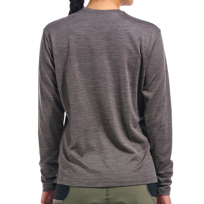 Beyond Gravel Long Sleeve Wool Tee - Black