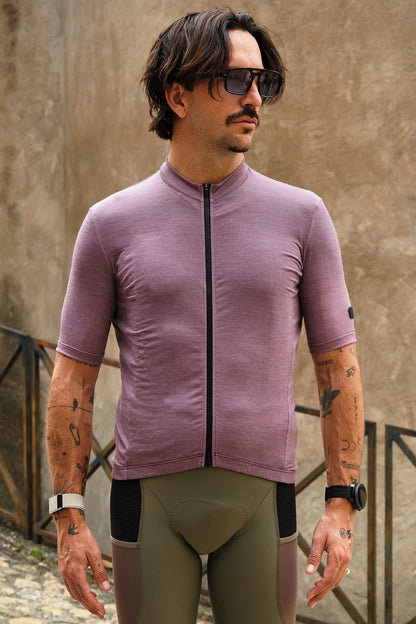 Beyond Gravel Wool Jersey - Grapeade