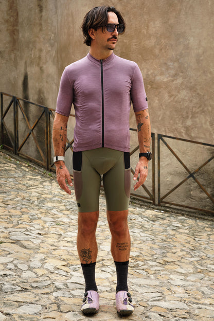 Beyond Gravel Wool Jersey - Grapeade