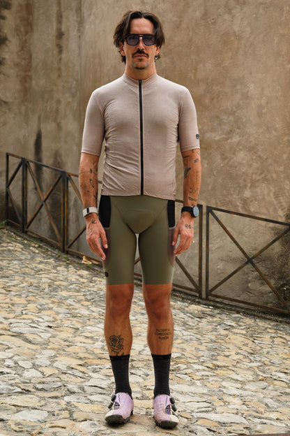 Beyond Gravel Wool Jersey - Moonrock