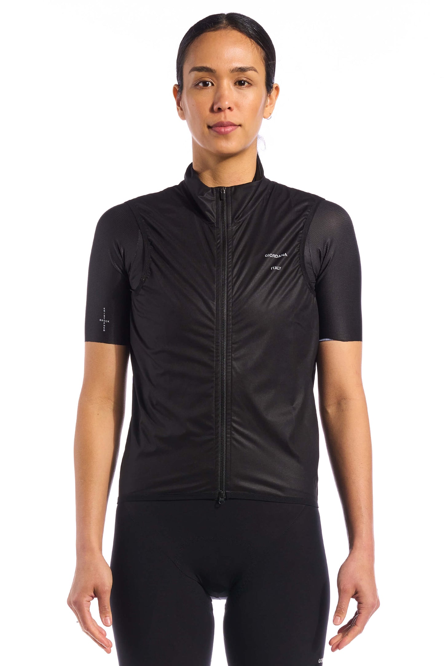 Image of The KB Wind Vest in Meteorite Black, blending modern fashion with technical performance, available on Cassiopeia US.
