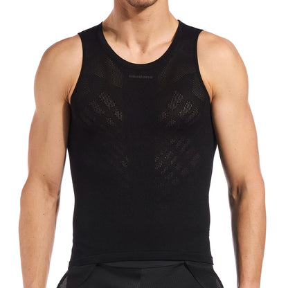 Lightweight Knitted Sleeveless Base Layer - Black