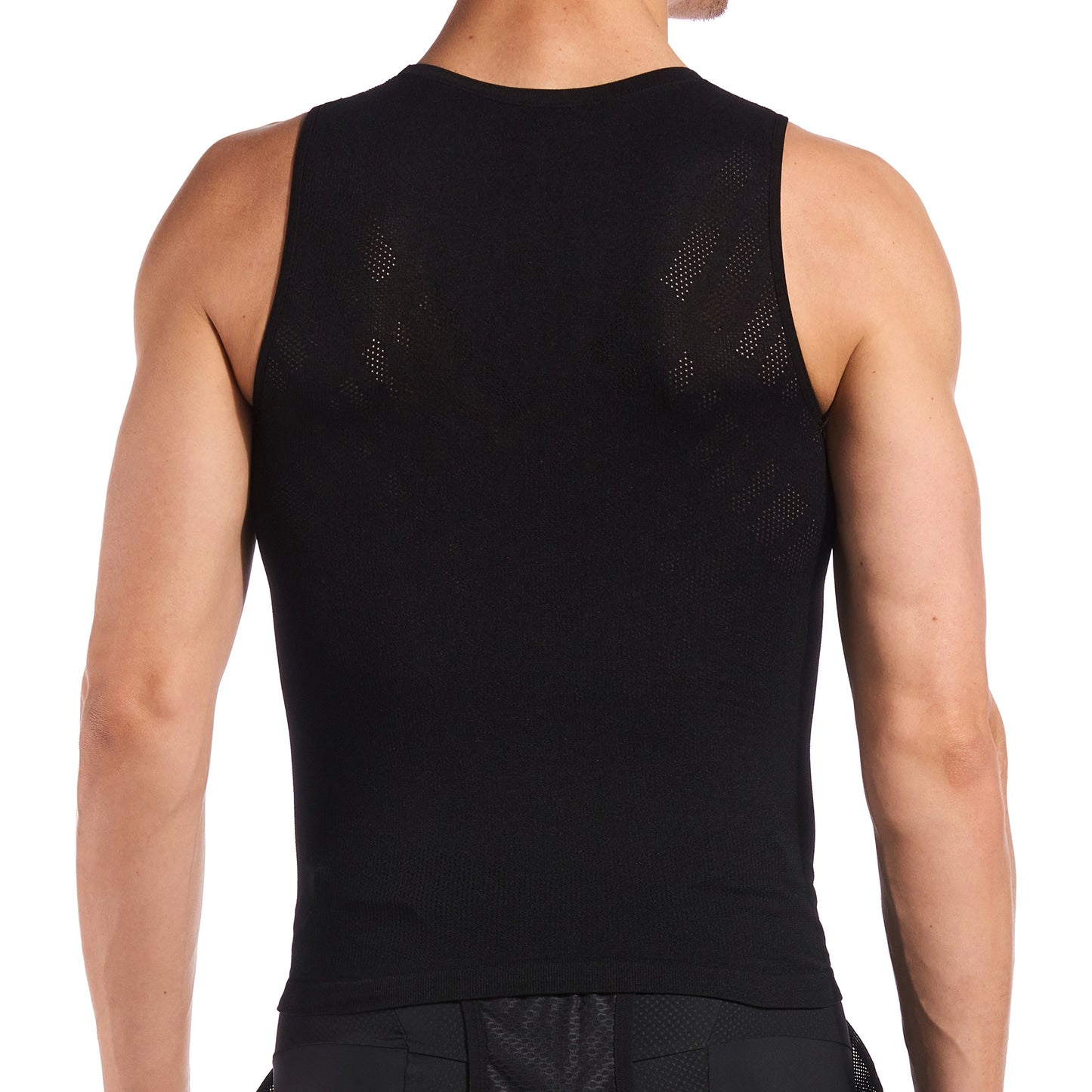 Lightweight Knitted Sleeveless Base Layer - Black