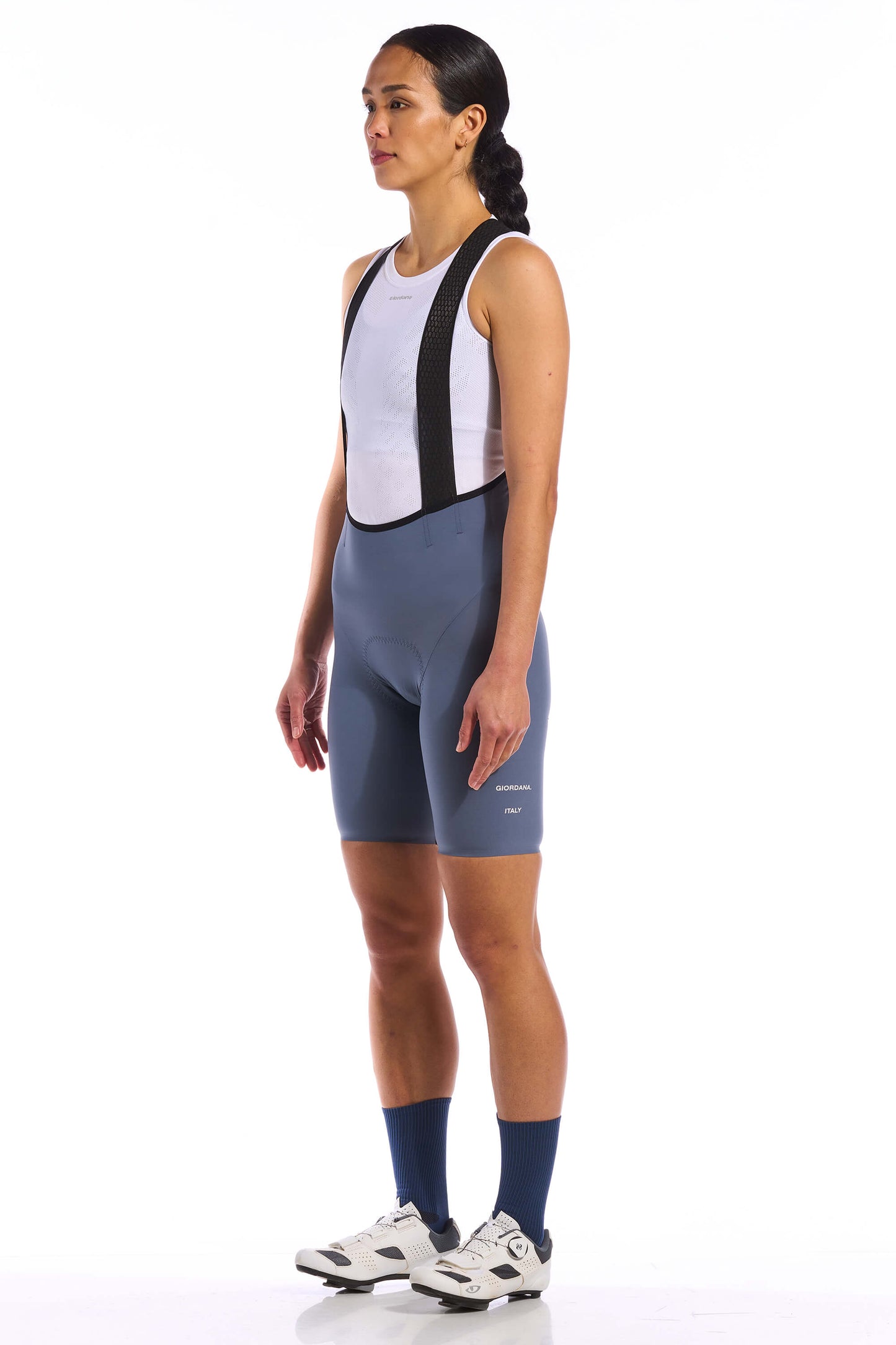 The KB Women's Bib Shorts - Grisaille Blue