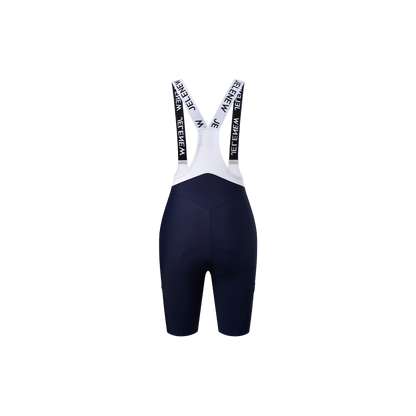 Evolve Y Back Bib Shorts 8" - Navy