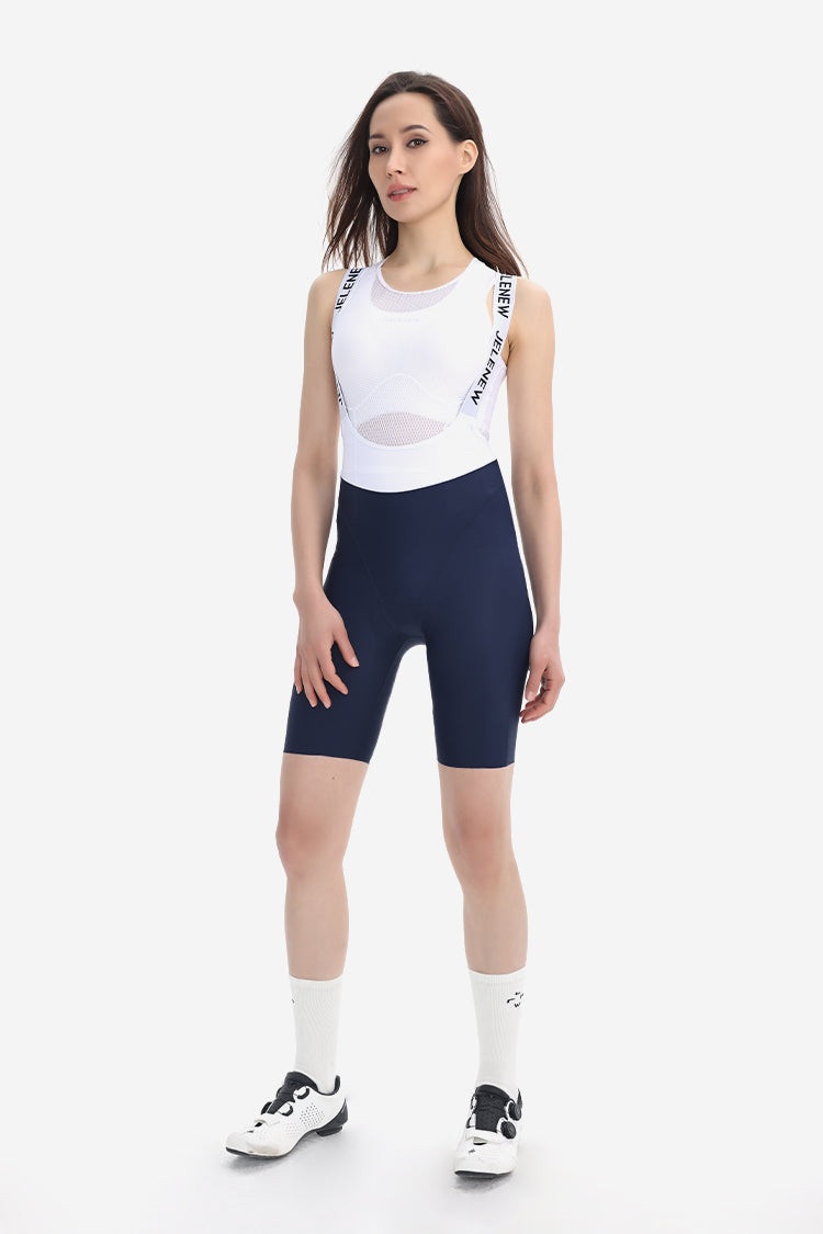 Evolve Y Back Bib Shorts 8" - Navy