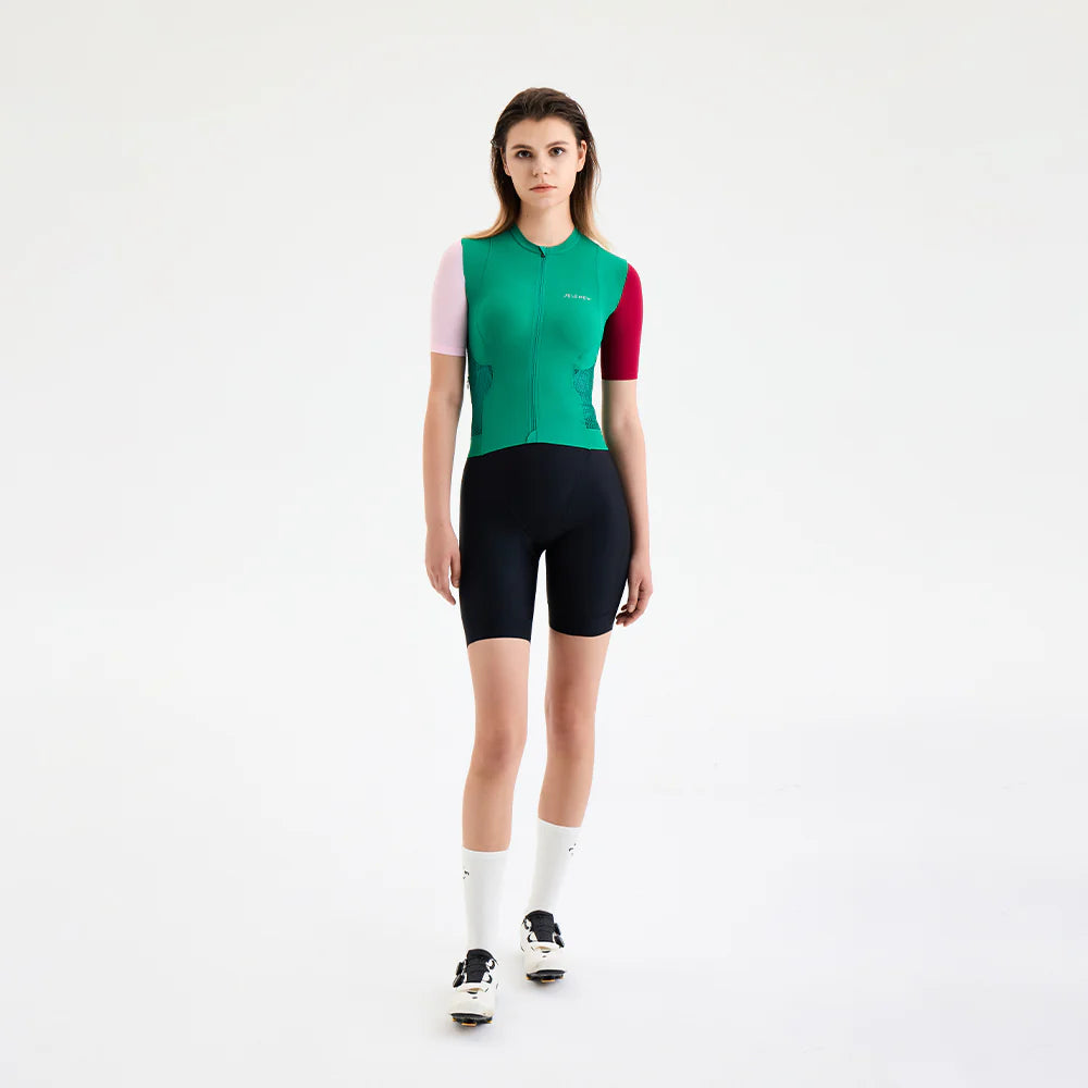 Hourglass Short Sleeve Jersey - Green Multi