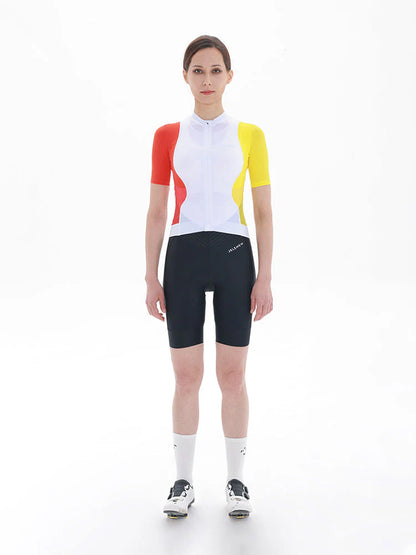 Hourglass Short Sleeve Jersey - White Multi