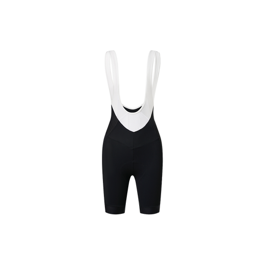 Pinnacle Pro Bib Shorts 8" - Black & White