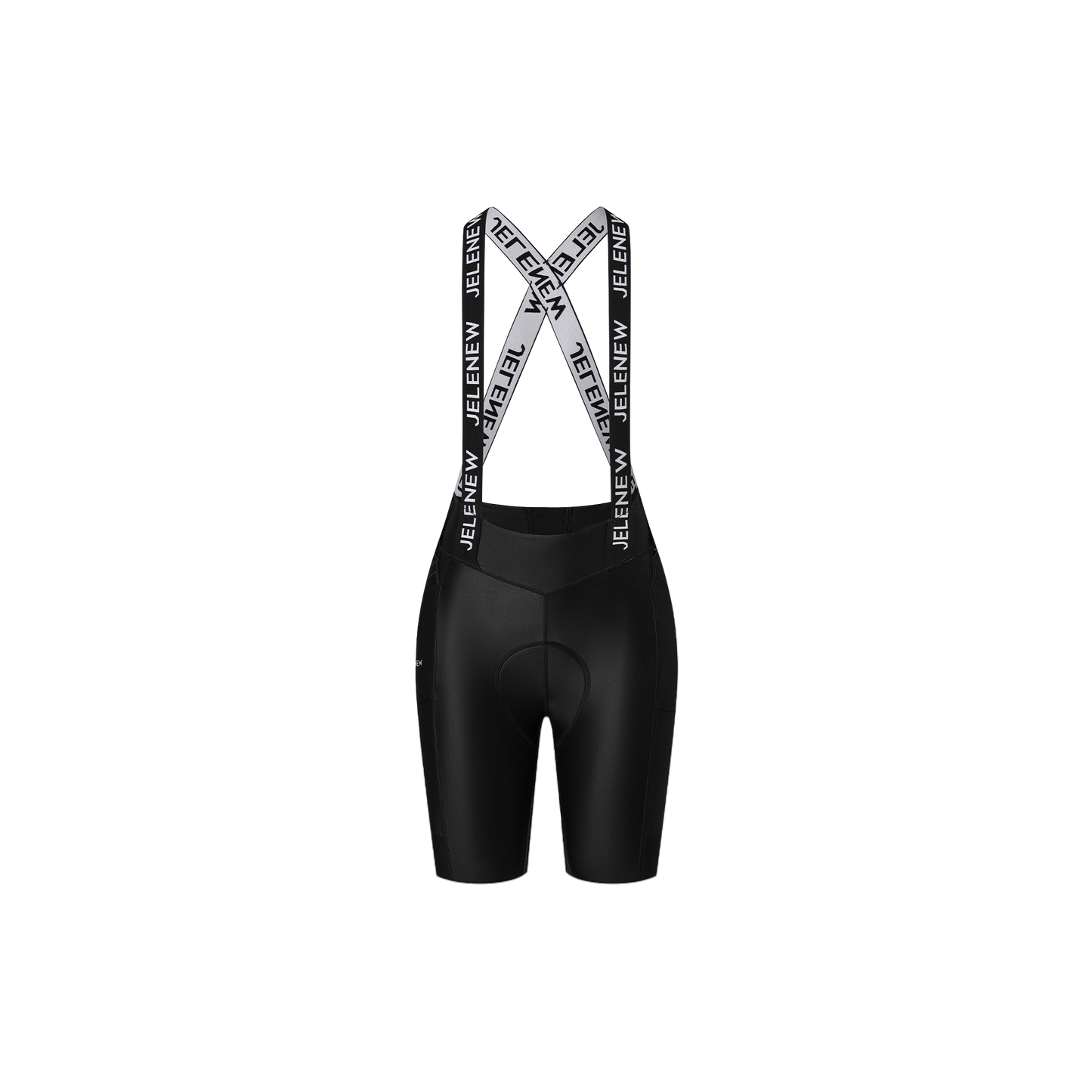 Quick-Release Zipped Bib Shorts - Black