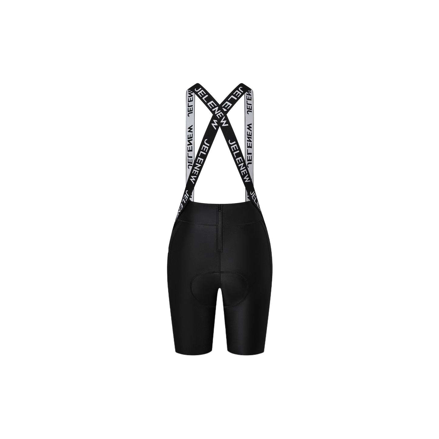 Quick-Release Zipped Bib Shorts - Black