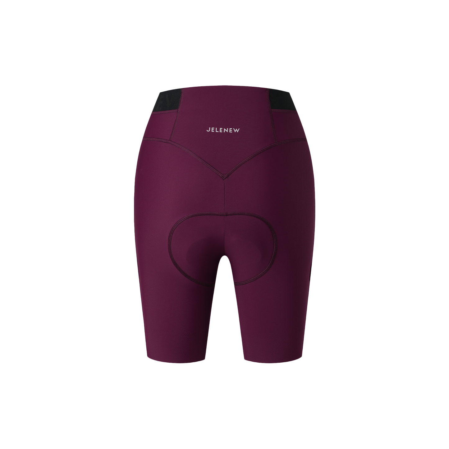 High-performance berry cycling shorts crafted from super-compressive fabric, offering UV protection for essential miles and endurance rides, available on Cassiopeia US.