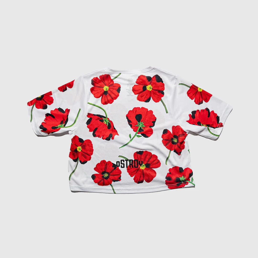 Crop Top - Red Poppies