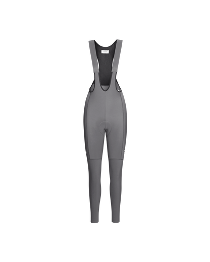 Women's Essential Thermal Long Bibs - Stone Grey