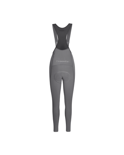 Women's Essential Thermal Long Bibs - Stone Grey