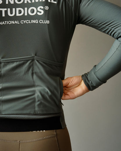 Women's Mechanism Long Sleeve Jersey - Dark Moss