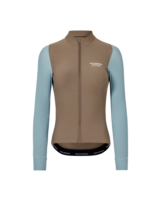 Women's Mechanism Long Sleeve Jersey -  Dusty Blue / Dark Stone