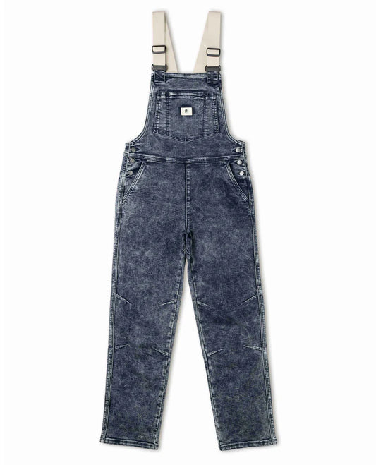 Women's Overalls - Indigo Marble