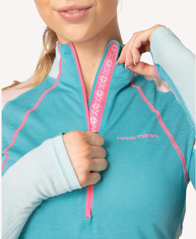 Alma Half Zip - Blue Lagoon