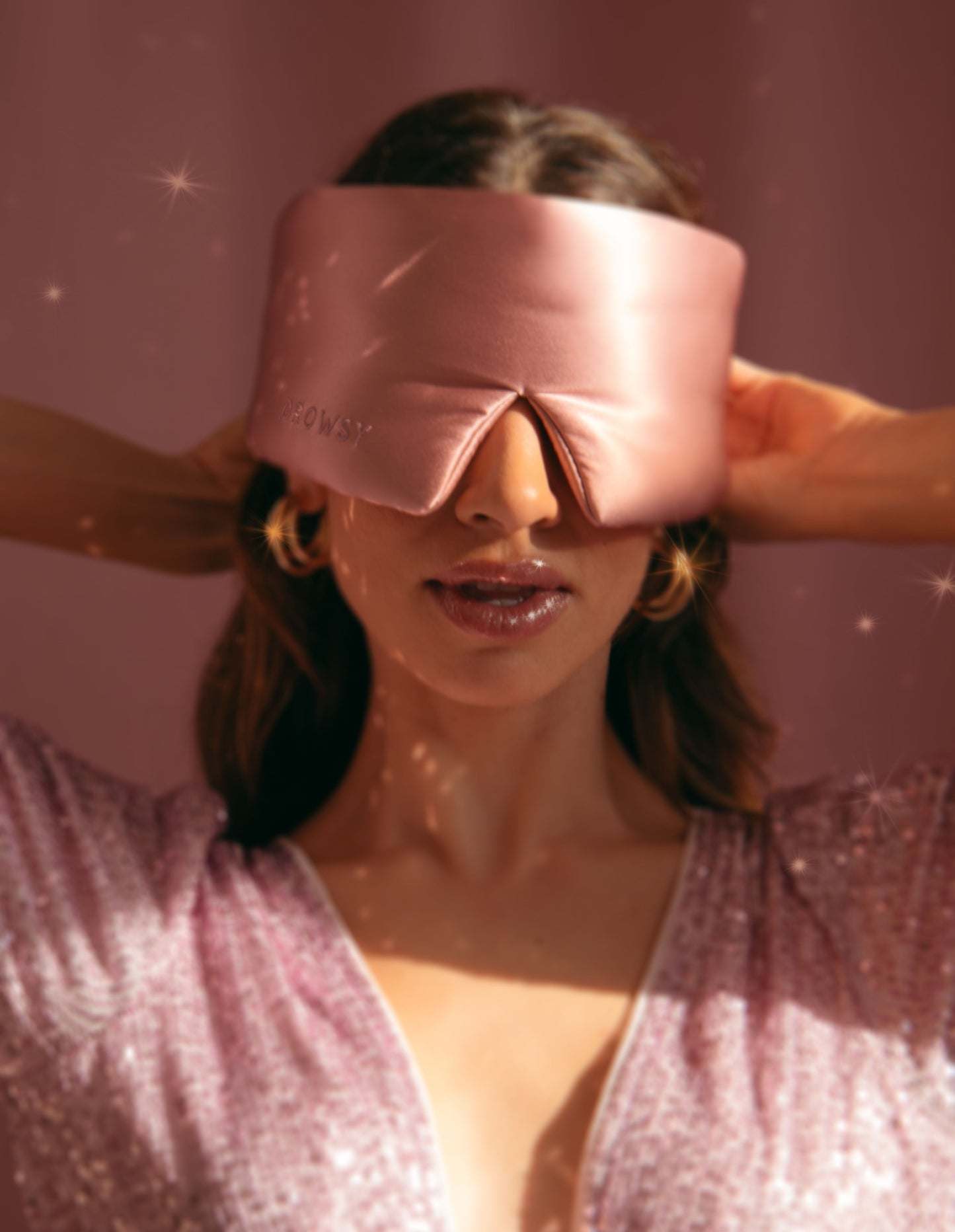 Mulberry Silk Sleep Mask - Damask Rose