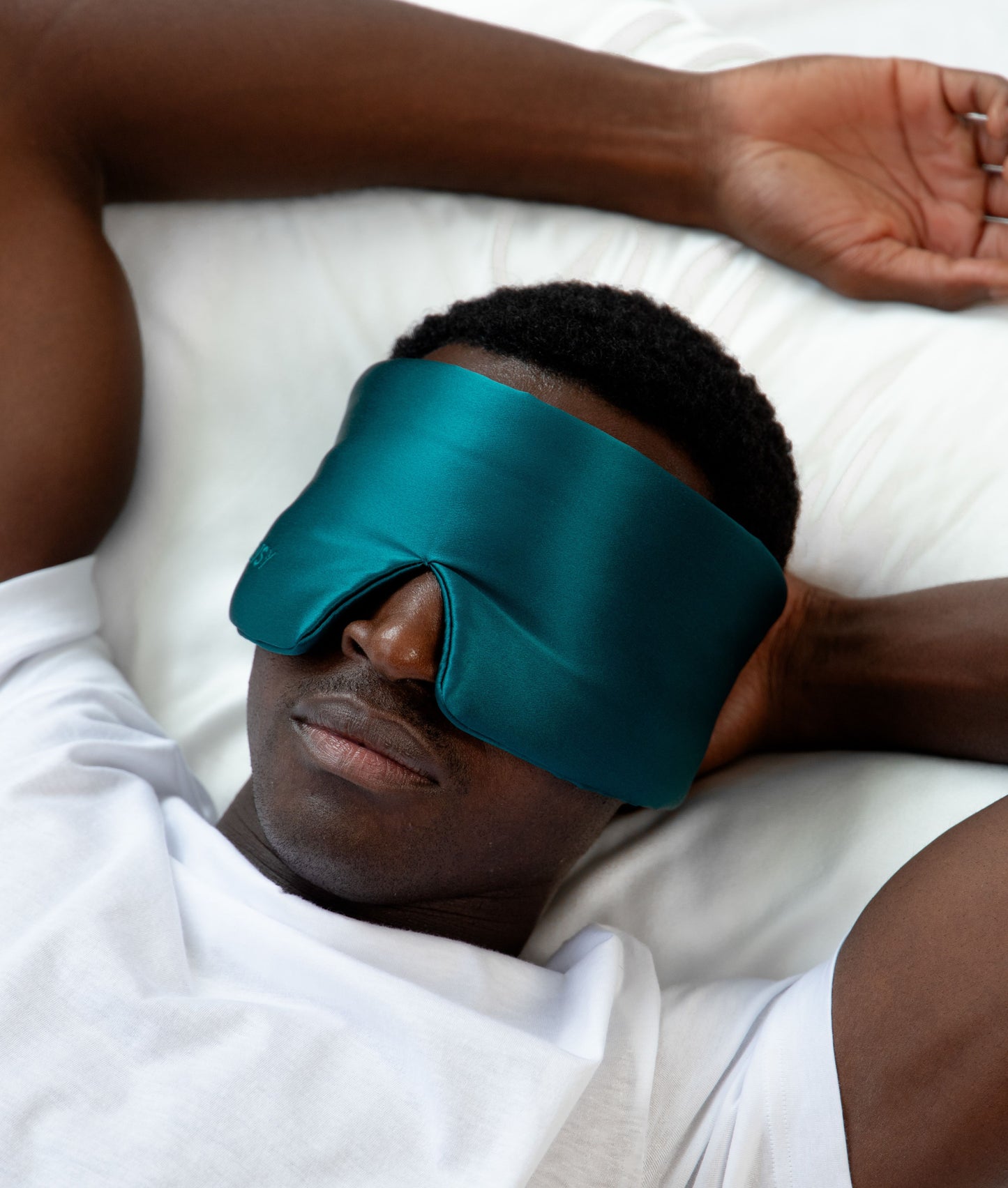 Mulberry Silk Sleep Mask - Green Sapphire