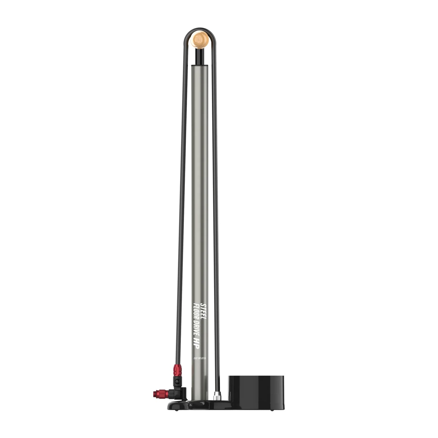 Lezyne Steel Floor Drive Floor Pump with 3.5" Gauge Black