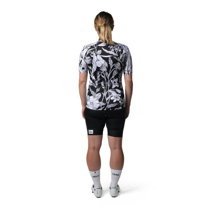 Aristo SS Cycling Jersey - Wildflower - Black & White