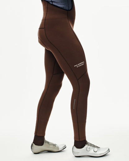 Men's Essential Thermal Long Bibs - Light Brown