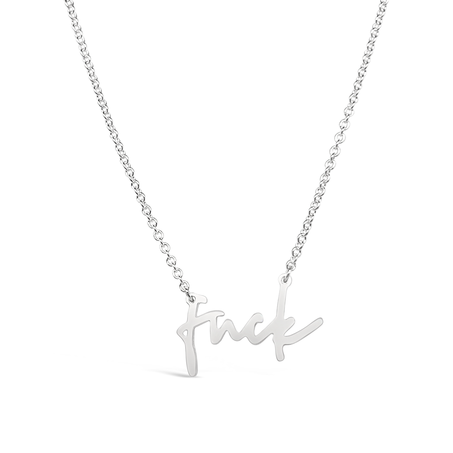 Fuck Necklace - Silver