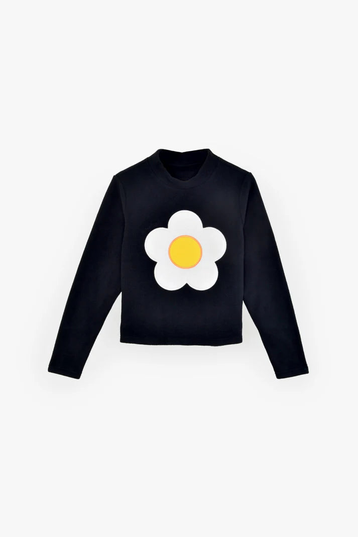 Sunny-Side Mock Neck - Black